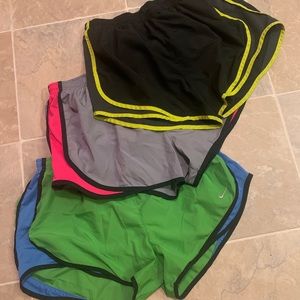 3 pairs of Nike Tempo shorts!